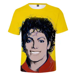 Michael T-shirt MJ 3D Print Streetwear Popular Singer Men Women T Shirt 100% cotton Tee Shirt Tops Dangerous Unisex Clothing