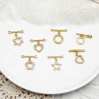 DIY découvertes 18K collier Bracelet connecter laiton or fermoirs à bascule Designer inspiré charmes pour la fabrication de bijoux
