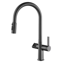 Robinet de cuisine intelligent à capteur infrarouge, nickel brossé, capteur tactile, robinet de cuisine tactile extractible en acier inoxydable