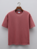 T-shirt surdimensionné en coton polyester uni en gros OEM, poids lourd, logo 3D personnalisé en mousse, impression en relief, t-shirts pour hommes