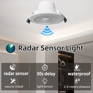 Sensor de movimiento LED <span class=keywords><strong>Downlight</strong></span> regulable 8W 9W Gabinete de <span class=keywords><strong>cocina</strong></span> Dormitorio Armario Sensor Iluminación interior Lámpara de hogar IP44 Spot Light 3cct - Product Image 3
