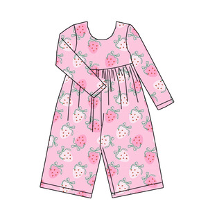 Nuova Collezione di Tute per Bambini con Raffinato Motivo a Cuore Personalizzato <span class=keywords><strong>Tuta</strong></span> Intera a Maniche Lunghe Carina per Ragazze per San Valentino - Product Image 3