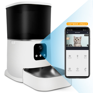 Mangeoire automatique pour animaux de compagnie, wi-fi, 4 l, 2.4G, bol avec caméra, amovible, en acier inoxydable - Product Image 1