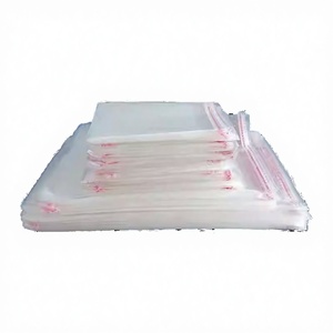 Open Top PE <b>Bag</b> (No <b>Zip</b>) Heavy Duty Custom Sizes Flexiloop Handle Disposable Clear Color OEM/ODM Plastic <b>Bags</b> for - Product Image 5