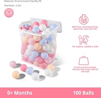 Balles de piscine en plastique LDPE sans BPA, résistantes à l'écrasement, aux couleurs océaniques, sans phtalates, avec logo personnalisé, marque HY, jouet amusant pour enfants, classique