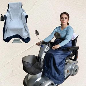 Outdoor Wind proof Water proof Adult Rollstuhl <span class=keywords><strong>Roller</strong></span> Warm Cover Bein Knie <span class=keywords><strong>decke</strong></span> mit Reiß verschluss - Product Image 3