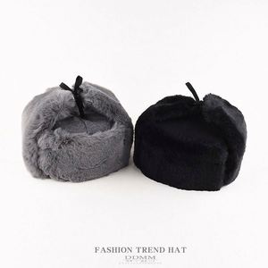 Chapeau d'hiver pour homme, épais et chaud, en coton, style aviateur, avec cache-oreilles, type trapper russe, chapeau de soldat - Product Image 1