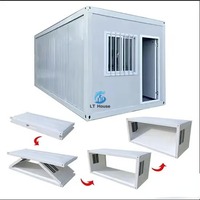 Maison préfabriquée mobile anti-sismique prête à être expédiée, empilable, résistante aux ouragans, maison conteneur pliable préfabriquée en Turquie