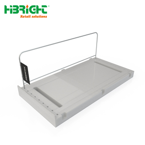 Automatic Gravity <b>Shelf</b> Pusher System Heavy Duty Roller Glide Track for Frozen Pizza and <b>Boxed</b> Food Display - Product Image 1