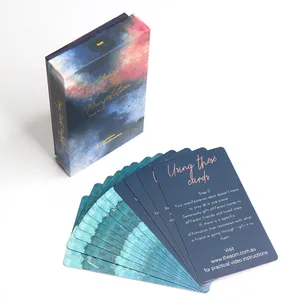 Персонализированные ежедневные карточные карточки с индивидуальной печатью с коробкой