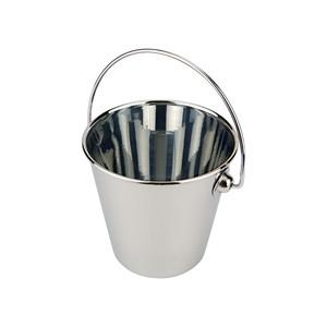 ถังสแตนเลสขนาดเล็กพร้อมหูจับ 9 × 8.5 ซม. ยี่ห้อ Ilsa แบบชิ้นเดียว - Product Image 1