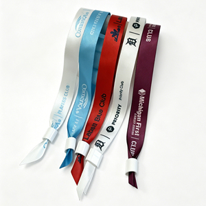 Bracelets événementiels personnalisés tendance avec logo – Bracelets en tissu pour festivals de musique – Bracelets tissés en tissu - Product Image 1