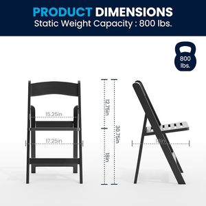 เก้าอี้ไม้วิมเบิลดันพับได้ปรับแต่งได้สำหรับงานแต่งงานเก้าอี้สวนแบบทึบเก้าอี้เรซิ่นสีขาวเก้าอี้กลางแจ้ง - Product Image 2