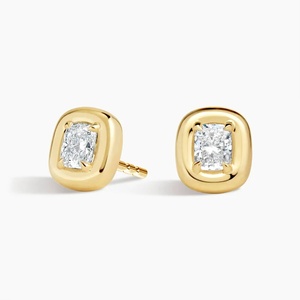 Nuevo Conjunto de Joyería Minimalista para Mujer, con Colgante de Moissanita, Aretes de Botón y Aretes de Palanca en Plata u Oro - Product Image 6