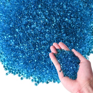 수영장 수족관 정원 장식용 야외 조경 호텔 대량 공급을위한 단색 장식 컬러 유리 구슬 - Product Image 2