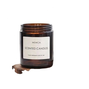 Unique Design Decorative Glass <b>Candle</b> Jar Wholesale Clear Glass <b>Candle</b> Jars - Product Image 5