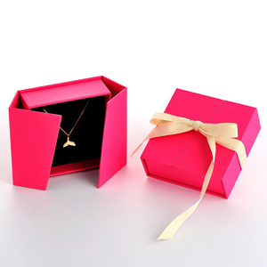 กล่องของขวัญแบบกำหนดเองขายส่ง ชุดกล่องของขวัญ DIY สร้างสรรค์ กล่องบรรจุภัณฑ์เครื่องสำอางแบบแข็งคุณภาพสูง ใช้ซ้ำได้ แบบสองประตู สำหรับคนรัก - Product Image 1