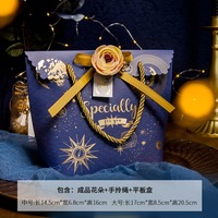 Individuelle Logo-Hochzeitsbonboniere Verpackung Brautjungfern-Geschenktüten mit Griffen Luxus-Verpackung für Hochzeitsbonbons