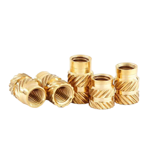 אום הברגה כפול מחוט פליז מחורץ M3 M4 M5 M6 בעל מומנט גבוה להברגה בחום עבור פלסטיק מודפס בתלת מימד - Product Image 3