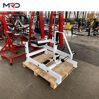 Máquina de Elevación de Pantorrillas Sentado con Carga de Discos para Solúes y Gastrocnemios, Entrenador de Fuerza para Piernas Bajas para Gimnasios y Clubes de Fitness