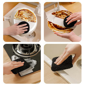 Spons pembersih piring dapur Multi guna, bantalan penggosok pencuci piring blok spons pembersih dapur rumah tangga - Product Image 3