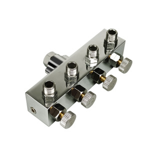 Pompe à air Haosheng, connecteur 8 points 4 voies, accessoire pneumatique en métal pour aérographe et pompe à tortue - Product Image 4
