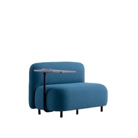 Ensemble de bureau et chaise pliants modernes en tissu pour deux personnes, de haute qualité et à prix compétitif, idéal pour les étudiants, les appartements et les hôtels.