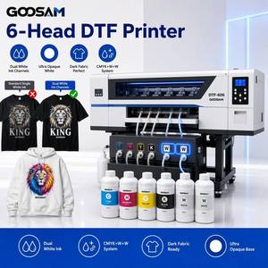 2400dpi 6 Head I3200-<b>A1</b> 60cm <b>A1</b> Dtf <b>Printer</b> with White Ink Circulation Dual Cmyk Shaker Dryer Industrial Grade Machine - Product Image 1