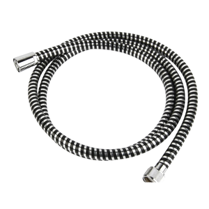 Manguera de ducha de PVC negro al por mayor, accesorios de baño, manguera de ducha flexible de mano reforzada antitorsión - Product Image 5