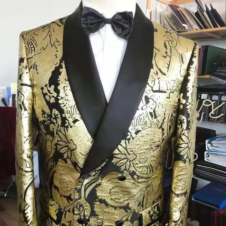 Costume imprimé floral pour homme, costume de haute qualité, personnalisé, à la mode, 2019