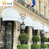 Auvent pliant en aluminium imperméable de grande taille sur mesure pour fenêtre et porte, type pastèque française, pergola pare-soleil