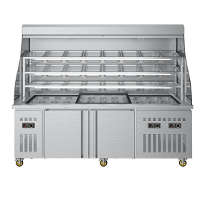 YINZHENG - Mostrador Comercial para Malatang, Vitrina Refrigerada de Vidrio para Hot Pot Sichuanés, Equipo de Refrigeración - Product Image 1
