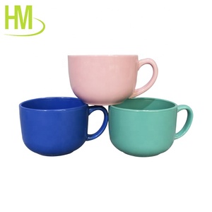 Taza <span class=keywords><strong>jumbo</strong></span> de cerámica roja, fabricante de cerámica OEM, diseño personalizado, 24 oz - Product Image 4