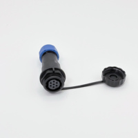 Connecteur d'aviation industriel étanche SD16 à 7 broches, prise de connexion électrique 250V 380V pour équipement extérieur