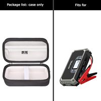 Étui de transport rigide en EVA personnalisé pour démarreur de voiture, sac de rangement pour booster de batterie avec poche en filet et sangle élastique (étui seul)