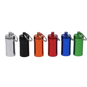 Custom Logo Aluminum Travel Pill Case Keychain Waterproof <b>Mini</b> <b>Storage</b> Container for Promotional Activities - Product Image 6