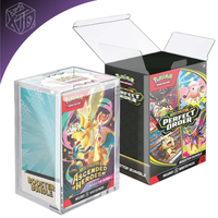 Étui en PVC lavable pour TCG Mega Evolution Perfect Order Bundle 6 Booster Packs, avec fond à verrouillage automatique, nouveau modèle