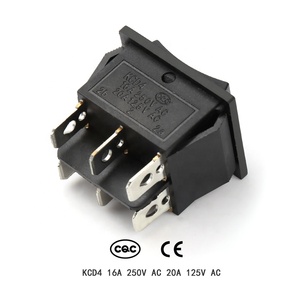 <span class=keywords><strong>16A</strong></span> 250VAC 6 Chân KCD4 30.5X25.5Mm Công Tắc Rocker 3 Chiều - Product Image 6
