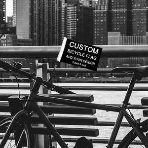 Bandera de Ciclismo Personalizada al por Mayor, Bandera de Bicicleta de Poliéster con Diseño de Bicicleta de Montaña - Product Image 6