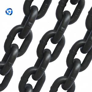 Chaîne de levage en acier G80 standard, chaîne en acier allié robuste G100 soudée noire, 9*27mm, 10*30mm, 12*36mm, 16*48mm - Product Image 5