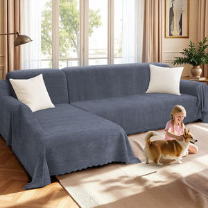 Housse de <span class=keywords><strong>canapé</strong></span> scandinave gris bleu moyen <span class=keywords><strong>anti</strong></span>-rayures pour propriétaires d'animaux de compagnie, housse de <span class=keywords><strong>canapé</strong></span> adaptée aux animaux de compagnie, nouvelle arrivée - Product Image 1