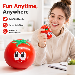 High Quality Hot Selling <b>Fidget</b> Toy Squeeze Toy TPR Tomato Squishy Toys for Children - Product Image 2