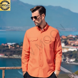 เสื้อเชิ้ตแขนยาวสำหรับผู้ชายแบบกำหนดเองได้ สำหรับกิจกรรมกลางแจ้ง แห้งเร็ว กันลม กันน้ำ ระบายอากาศได้ดี เหมาะสำหรับตกปลา เดินป่า และปีนเขา - Product Image 3