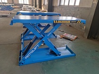Élévateur à ciseaux mobile Mid Rise 3 tonnes mobile avec levier Quick Jack élévateur à ciseaux hydraulique pour voiture