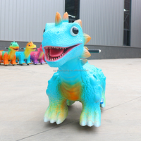 Tour de carnaval animatronique mécanique à jetons de dinosaure de Kiddie sur le dinosaure pour des adultes