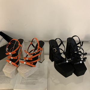 Sandalias de Plataforma Gruesa con Tacón Alto y Correas de Hebilla para Mujer, Zapatos de Vestir de Verano - Product Image 6