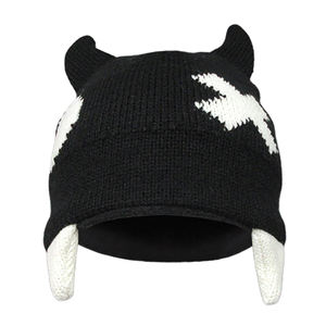 Berretto 3D Personalizzato con Corna da Diavolo Nero - Product Image 2