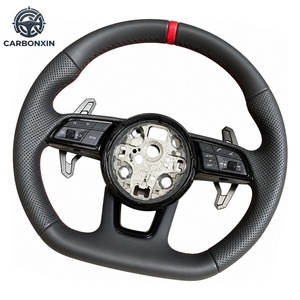 Volante Deportivo de Cuero para Audi A3/A4/B8/B9/A5/A6/A7/C7/Q3/Q5/A3/S3/S8/R8 con 4 Radios y Agarre de 50 mm - Product Image 4