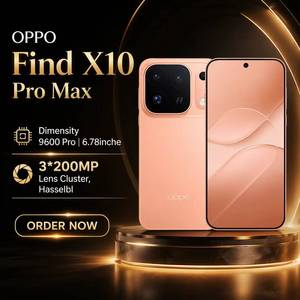<span class=keywords><strong>OPPO</strong></span> Find X10 Pro Max מקורי משנת 2026 עם Dimensity 9600 Pro |   מערך עדשות 200 מגה פיקסל, מותאם על ידי Hasselblad |   צג בגודל 6.78 אינץ' - Product Image 1