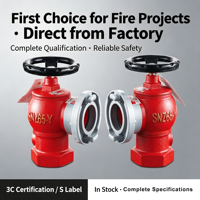 SNZ65 Robinet de raccordement rapide rotatif en fonte pour dérouleur de tuyau d'incendie, pour la protection incendie intérieure et les systèmes de tuyaux de sauvetage